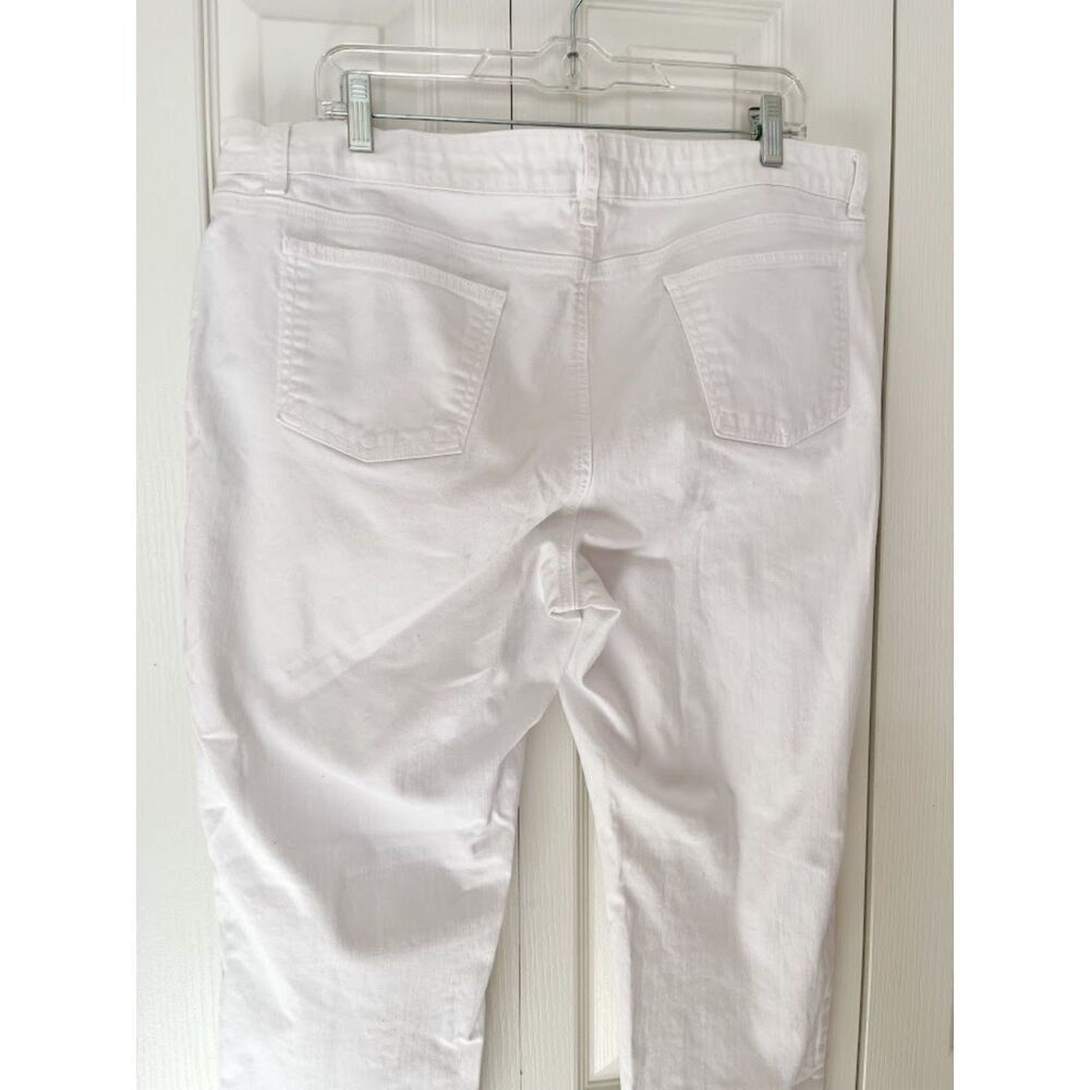 Eileen Fisher Organic Cotton Spandex Denim Stretch High Rise Straight Fit Jean - Picture 10 of 14